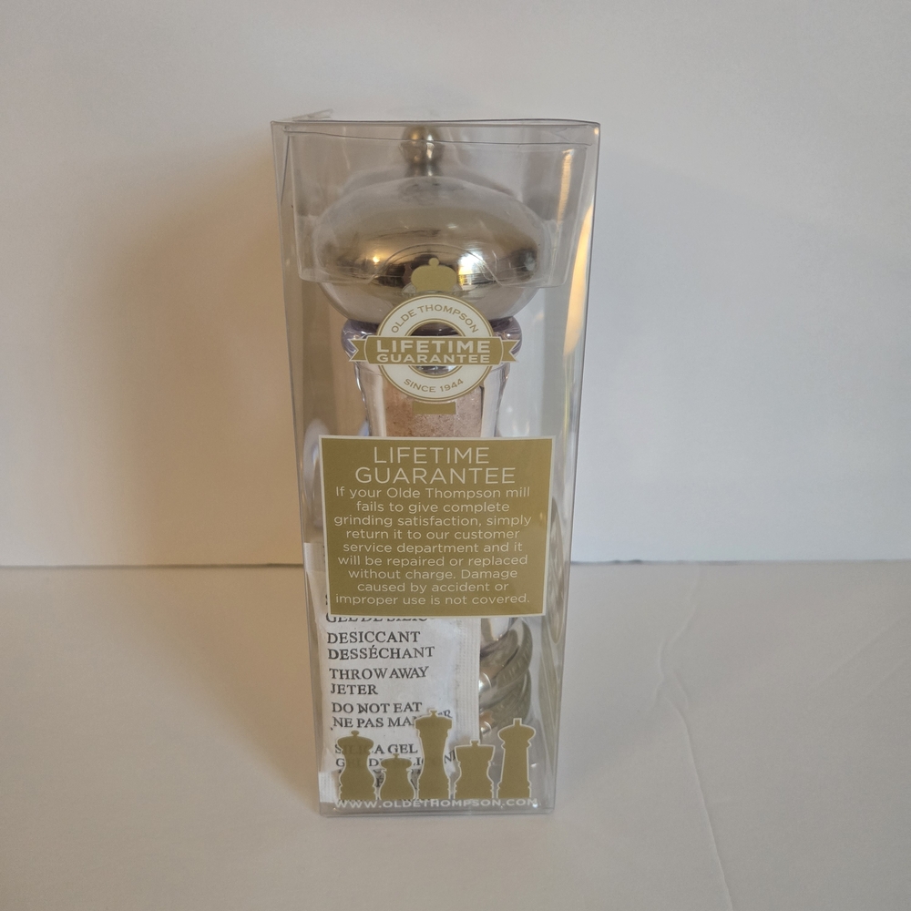Olde Thompson Silver Salt and Pepper Grinder Set. Brand New In Box - Picture 3 of 4